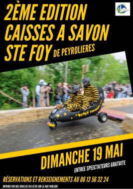 2ème édition Course de caisses  à savon Ste Foy de Peyrolières, dimanche 19 mai 2024, SAINTE-FOY-DE-PEYROLIERES