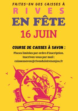 Course de caisses à savon - Rives en fête, dimanche 16 juin 2024, Rives-du-Loir-en-Anjou